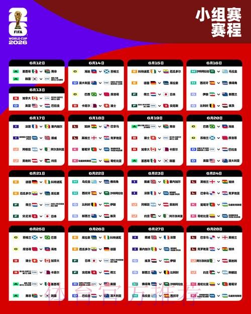 2026世界杯比赛时间怎么看 2026世界杯比赛时间怎么看